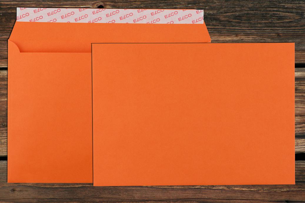 Briefhüllen C5 162x229 mm Haftklebend Orange 100 g/qm
